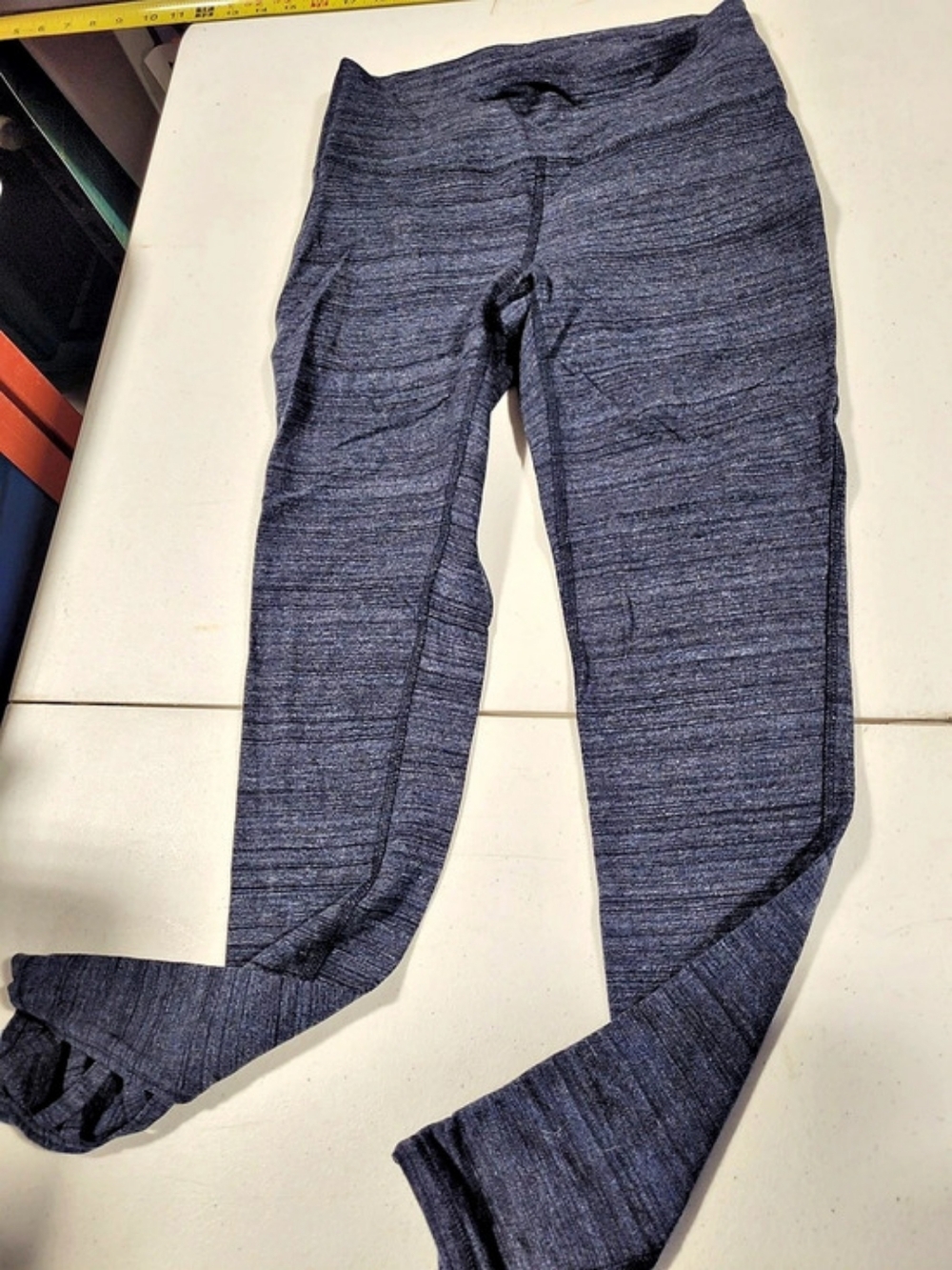 GapFit Performance Cotton Leggings in Blue Size Small